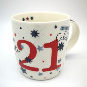 "21" Mug - Blue, Gift, Ireland