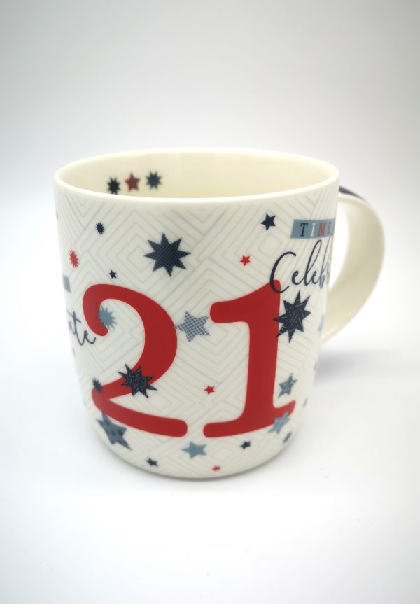 "21" Mug - Blue, Gift, Ireland