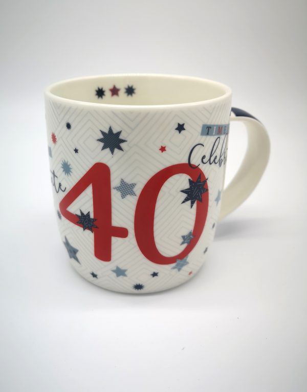"40" Mug - Blue, Gift, Ireland