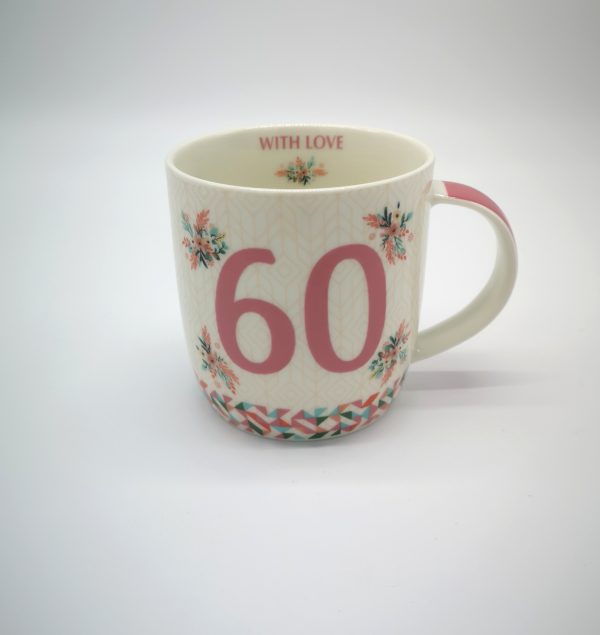 "60" Mug - Pink, Gift, Ireland