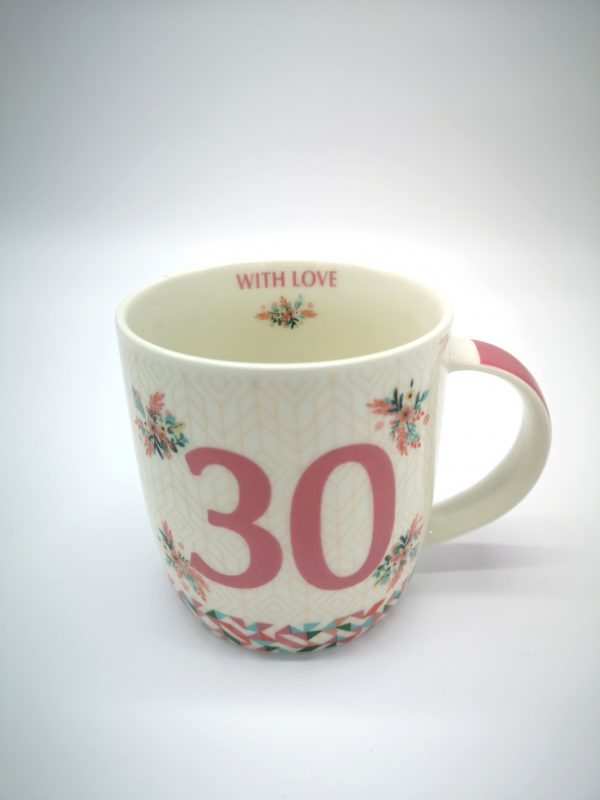 "30" Mug - Pink, Gift, Ireland