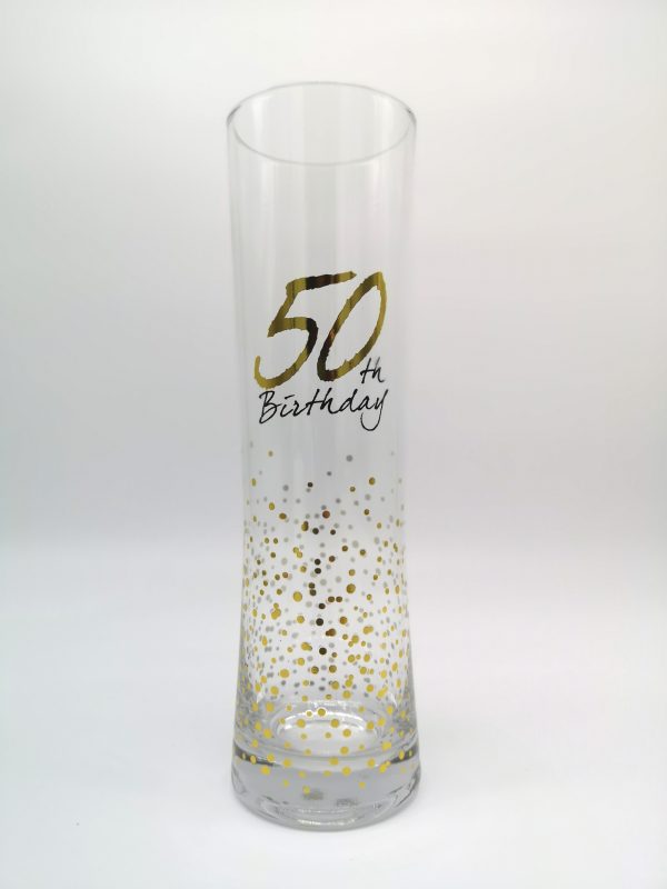 50th Birthday Beer Glass, Ireland