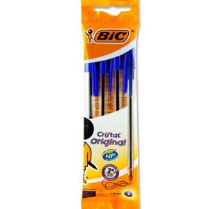 Bic: Blue Cristal Original Ballpoint Pens, 4pk, Ireland