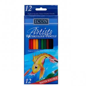 Icon Box 12 Artists Watercolour Pencils, Ireland