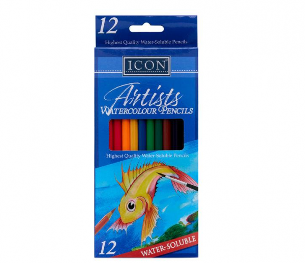 Icon Box 12 Artists Watercolour Pencils, Ireland