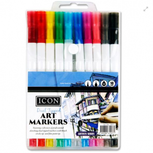 Icon-Pkt.10-Dual-Tipped-Art-Markers-Ireland