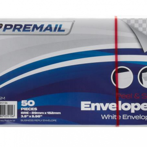 Premail-Pkt.50-Bre-Peel-Seal-Envelopes-White, Ireland