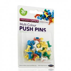 Premier-Office-Card-30-Coloured-Push-Pins-Ireland.