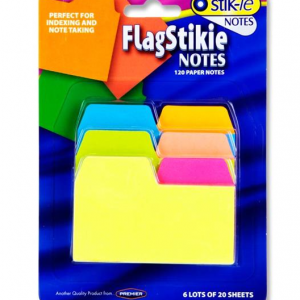 Stik-ie Notes 6x20 Sheets Index & Note Taking Page Marker - Neon, Ireland