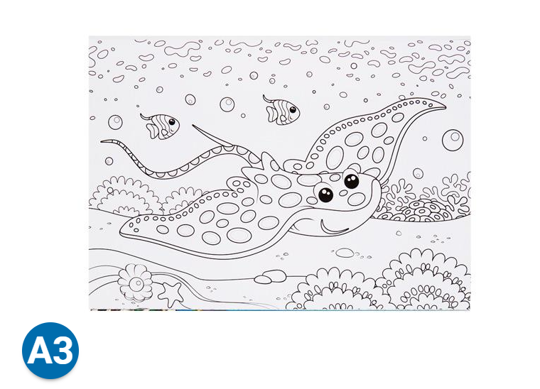 WOC A3 Colouring Book Aquatic Life King's Paper and Gift Shop