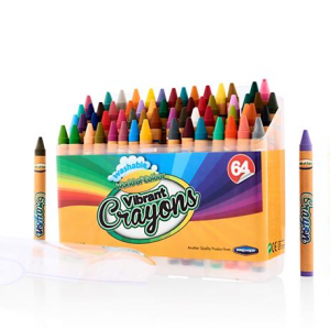 Woc: Box of 64 Crayons with Sharpener, Ireland