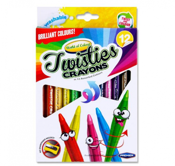 World of Colour, Twisties Crayons- 12pk, Ireland