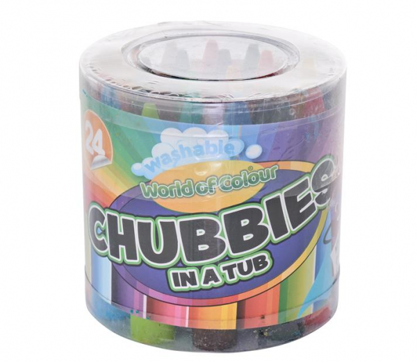 Woc: Super Chubbies Crayons, 24pk, Ireland