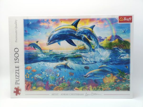 Trefl 1500 Piece Jigsaw Puzzle Dolphin Family, Jigsaw, Ireland