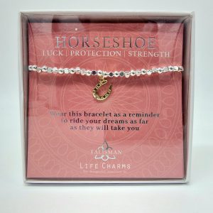 Life Charms Bracelet - Horseshoe, gift, Ireland