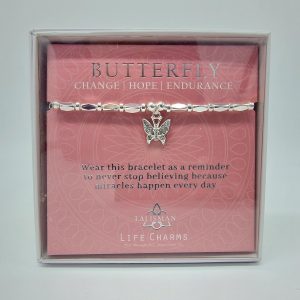 Life Charms Bracelet - Butterfly, Gift, Ireland