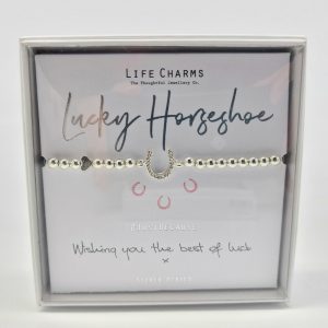 Life Charms Bracelet lucky horseshoe, Jewellery, Gift, Ireland