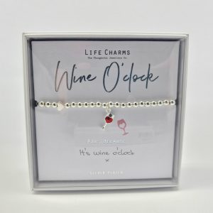 Life Charms Bracelet wine oclock, Jewellery, Gift, Ireland