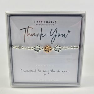 Life Charms Bracelet Thank You, Jewellery, Gift, Ireland