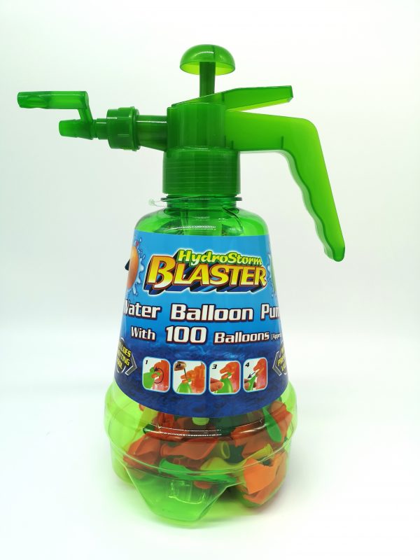 Water Balloon Pump with 100 Balloons (asst Colours), Summer Toy, Ireland