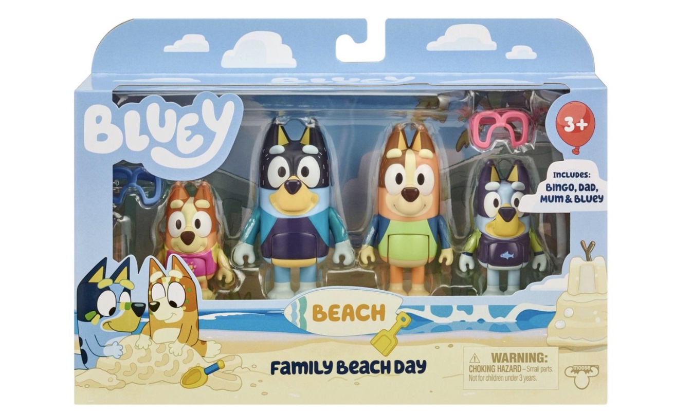 Bluey Family Beach Day Figures 4pk Toy New With Box, Toy, Ireland 2 Bluey-Family-Beach-Day-Figures-4pk-Toy-New-With-Box-Toy-Ireland