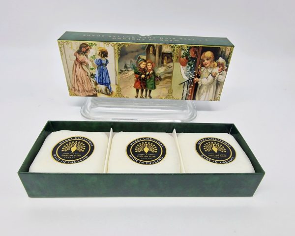 English Soap Company Merry Christmas Hand Soaps Shea Butter 3 x 100g Gift Box, Gift, Ireland