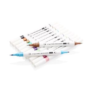 Dual-Tipped-Brush-Markers-Metallic-Pearl-Stationery-Art-Ireland