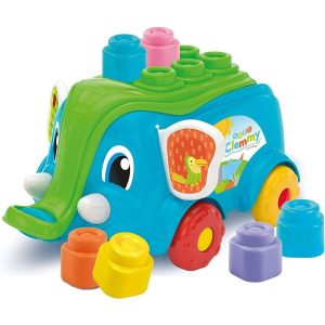 Clemmy Baby Elephant Wagon with Blocks, Baby toy, Ireland