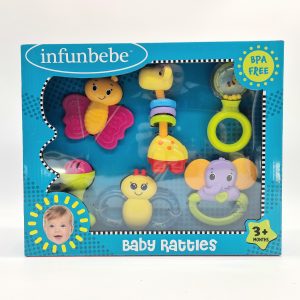 Infunbebe Baby Rattles & Teether 6 Piece Playset, Baby toy, Ireland