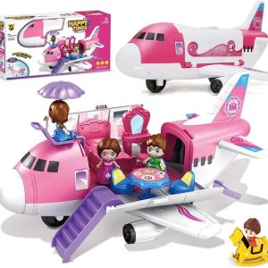Pink-Airplane-Toy-Private-Jet-Transport-Cargo-Vehicle-Toy-Ireland
