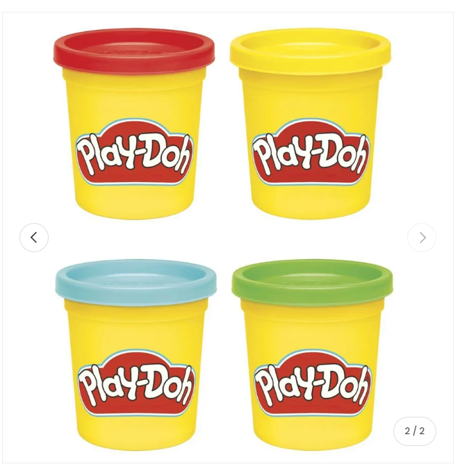 Playdoh Classic 3 oz Tubs 4 pack, Toy, Ireland