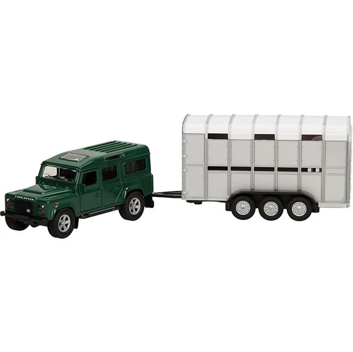 Kids Globe Landrover Defender with Cattle Transport Diecast. Toy, Ireland Kids-Globe-Landrover-Defender-with-Cattle-Transport-Diecast